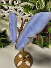 Load image into Gallery viewer, Blue Lace Agate Butterfly Wings (197g)
