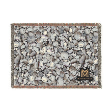 Load image into Gallery viewer, Howlite woven cotton blanket, 52" × 37"

