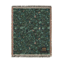 Load image into Gallery viewer, Emerald cotton woven blanket
