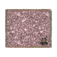 Load image into Gallery viewer, Rose Quartz woven cotton blanket, 60" × 50"
