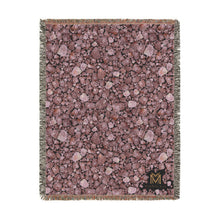 Load image into Gallery viewer, Majestical Rose Quartz Cotton Woven Blanket

