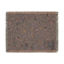 Load image into Gallery viewer, Blue Turquoise cotton woven blanket
