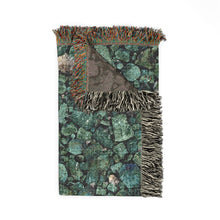 Load image into Gallery viewer, Emerald cotton woven blanket
