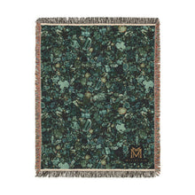 Load image into Gallery viewer, Malachite cotton woven blanket

