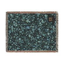 Load image into Gallery viewer, Chrysocolla woven cotton blanket, 54" × 70"

