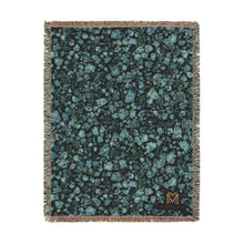 Load image into Gallery viewer, Majestical Chrysocolla Cotton Woven Blanket
