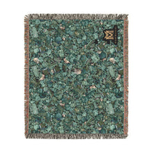 Load image into Gallery viewer, Emerald cotton woven blanket
