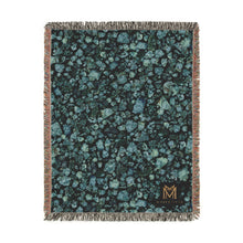 Load image into Gallery viewer, Chrysocolla cotton woven blanket
