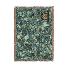 Load image into Gallery viewer, Malachite cotton woven blanket
