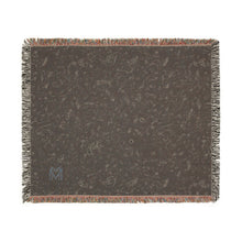 Load image into Gallery viewer, Black Obsidian cotton woven blanket
