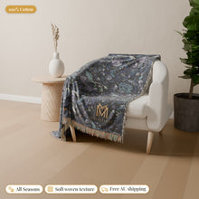 Load image into Gallery viewer, Azurite cotton woven blanket
