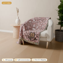 Load image into Gallery viewer, Rose Quartz cotton woven blanket
