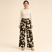 Load image into Gallery viewer, Majestical Cotton Wide-Leg Pants – Champagne Quartz
