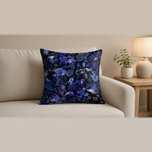 Load image into Gallery viewer, Majestical Azurite Cotton Cushion Cover (Cover Only) on a sofa
