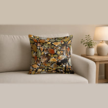 Load image into Gallery viewer, Majestical Citrine Cotton Cushion Cover (Cover Only) on a sofa
