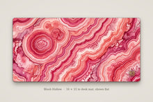 Load image into Gallery viewer, Blush Hollow desk mat shown flat, 16 x 32 in
