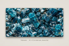 Load image into Gallery viewer, Tidewater desk mat shown flat, 16 x 32 in
