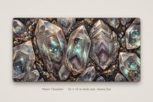 Load image into Gallery viewer, Water Chamber desk mat shown flat, 16 x 32 in
