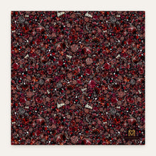 Load image into Gallery viewer, Garnet cotton sateen duvet cover, flat view of the print
