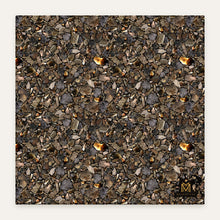 Load image into Gallery viewer, Smoky Quartz cotton sateen duvet cover, flat view of the print
