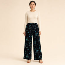 Load image into Gallery viewer, Majestical Cotton Wide-Leg Pants – Labradorite

