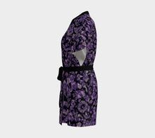 Load image into Gallery viewer, Majestical Silk Kimono Robe — Amethyst
