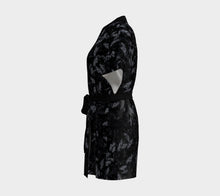 Load image into Gallery viewer, Majestical Silk Kimono Robe — Obsidian
