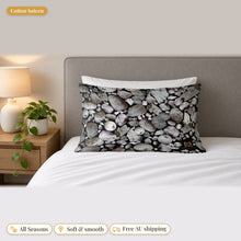 Load image into Gallery viewer, Howlite cotton sateen pillowcase on a bed
