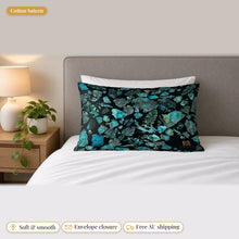 Load image into Gallery viewer, Majestical Chrysocolla cotton sateen pillowcase: soft and smooth cotton sateen, envelope closure, free Australian shipping
