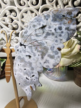 Load image into Gallery viewer, Orbicular Ocean Jasper Butterfly Wings on Stand (605g)
