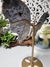 Load image into Gallery viewer, Orbicular Ocean Jasper Butterfly Wings on Stand (605g)
