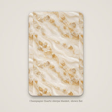 Load image into Gallery viewer, Champagne Quartz Sherpa Blanket, shown flat
