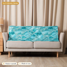 Load image into Gallery viewer, Aquamarine Sherpa Blanket
