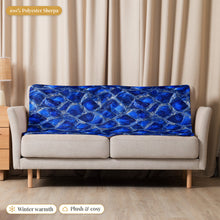 Load image into Gallery viewer, Sapphire Sherpa Blanket
