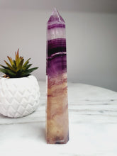 Load image into Gallery viewer, Pink &amp; Yellow Fluorite Point
