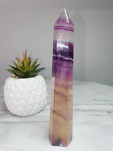 Load image into Gallery viewer, Pink &amp; Yellow Fluorite Point
