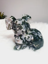 Load image into Gallery viewer, Moss Agate Koala Carving
