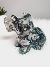 Load image into Gallery viewer, Moss Agate Koala Carving
