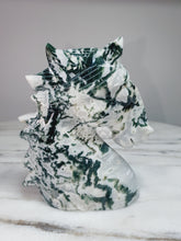 Load image into Gallery viewer, Moss Agate (Tree Agate) Horse Carving
