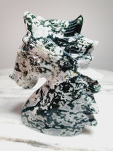 Load image into Gallery viewer, Moss Agate (Tree Agate) Horse Carving
