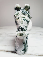 Load image into Gallery viewer, Moss Agate (Tree Agate) Horse Carving
