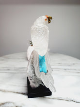 Load image into Gallery viewer, Peruvian Clear Quartz Parrot on Clear Quartz Cluster Base
