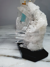 Load image into Gallery viewer, Peruvian Clear Quartz Parrot on Clear Quartz Cluster Base
