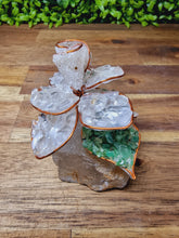 Load image into Gallery viewer, Handcrafted Chip Flower on Quartz
