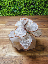 Load image into Gallery viewer, Handcrafted Chip Flower on Quartz
