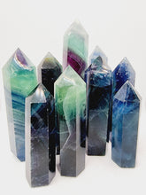 Load image into Gallery viewer, Vibrant Rainbow Fluorite Points
