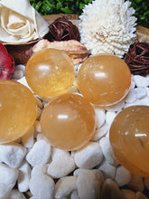 Load image into Gallery viewer, Honey Calcite Spheres
