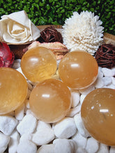 Load image into Gallery viewer, Honey Calcite Spheres

