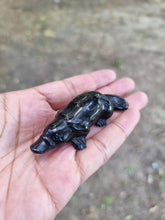 Load image into Gallery viewer, Platypus Black Obsidian Carving
