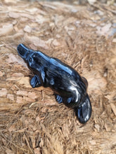 Load image into Gallery viewer, Platypus Black Obsidian Carving
